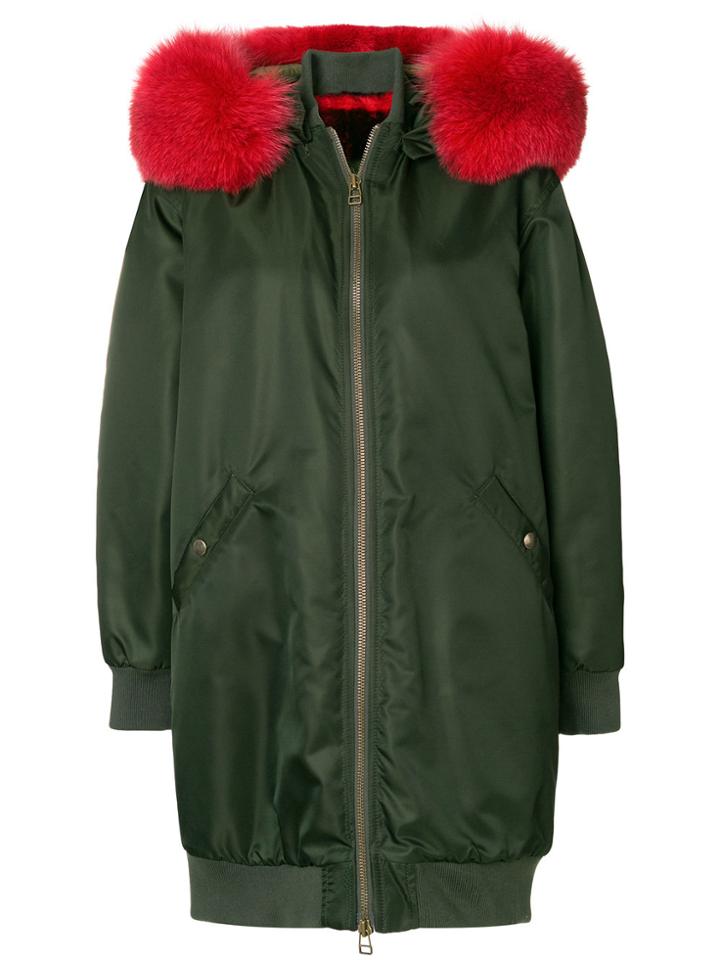 Mr & Mrs Italy Oversized Parka Coat - Green