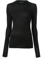 Strateas Carlucci Longsleeved Cap Top, Women's, Size: Medium, Black, Modal