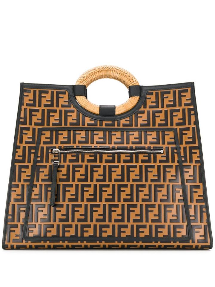 Fendi Pre-owned 2000 Runaway Tote - Brown