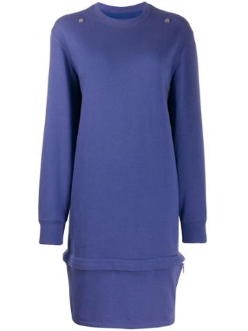 Zilver Layered Sweat Dress - Purple