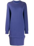 Zilver Layered Sweat Dress - Purple