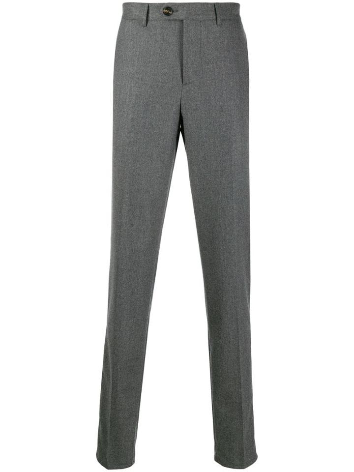Brunello Cucinelli Tailored Straight-leg Trousers - Grey