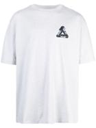 Palace Graphic Print T-shirt - Grey Marl
