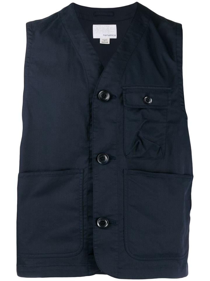 Nanamica Doc Sleeveless Jacket - Blue