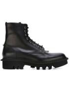 Neil Barrett Piercing Detail Boots, Men's, Size: 44, Black, Leather/rubber