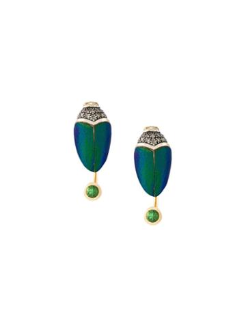 Bibi Van Der Velden Scarab Small Earrings