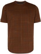 Prévu Giovinco Houndstooth T-shirt - Brown