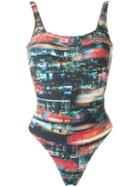 Lygia & Nanny Abstract Print Swimsuit, Women's, Size: 42, Black, Polyamide/spandex/elastane