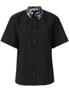 Prada Zebra Collar Shirt - Black
