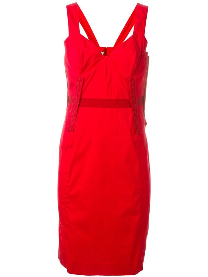 Prada Pre-owned Fitted Dress - Red