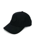 Stone Island Junior Logo Embroidered Cap - Black