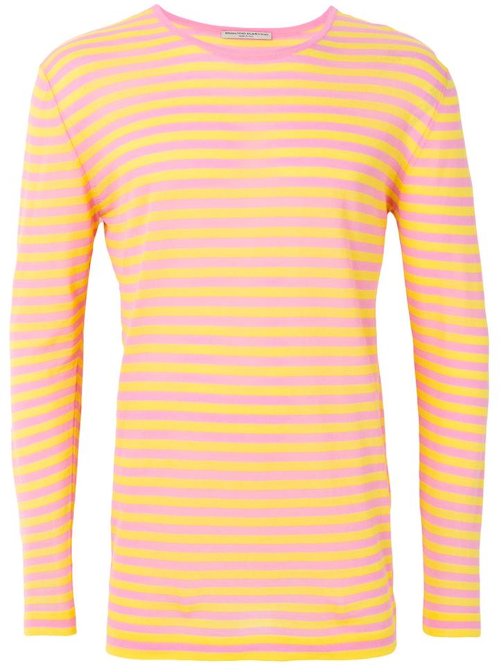 Ermanno Scervino Breton Stripe Top - Pink & Purple
