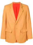 Eckhaus Latta Classic Tailored Blazer - Yellow & Orange