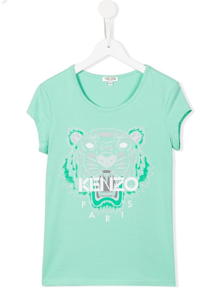 Kenzo Kids 'tiger' T-shirt, Girl's, Size: 14 Yrs, Green