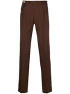 Berwich Cord-detail Slim Trousers - Brown
