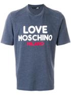 Love Moschino Logo T-shirt - Blue