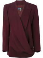 Claude Montana Vintage Draped Blazer - Red