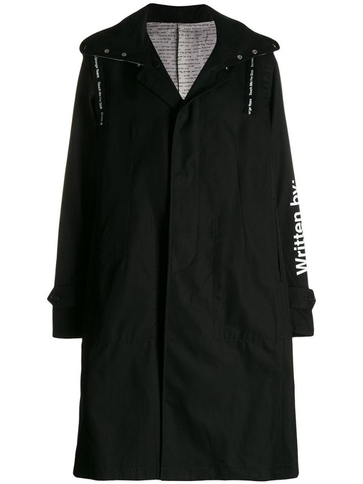 Takahiromiyashita The Soloist Hooded Trench Coat - Black
