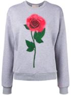 Christopher Kane 'beauty And The Beast' Sweatshirt, Women's, Size: Small, Grey, Cotton