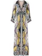 Etro Printed Silk Long Dress