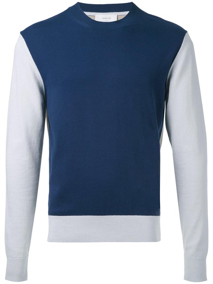Cerruti 1881 - Block Panel Jumper - Men - Cotton - S, Blue, Cotton