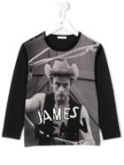 Dolce & Gabbana Kids James Dean Print T-shirt, Boy's, Size: 10 Yrs, Grey