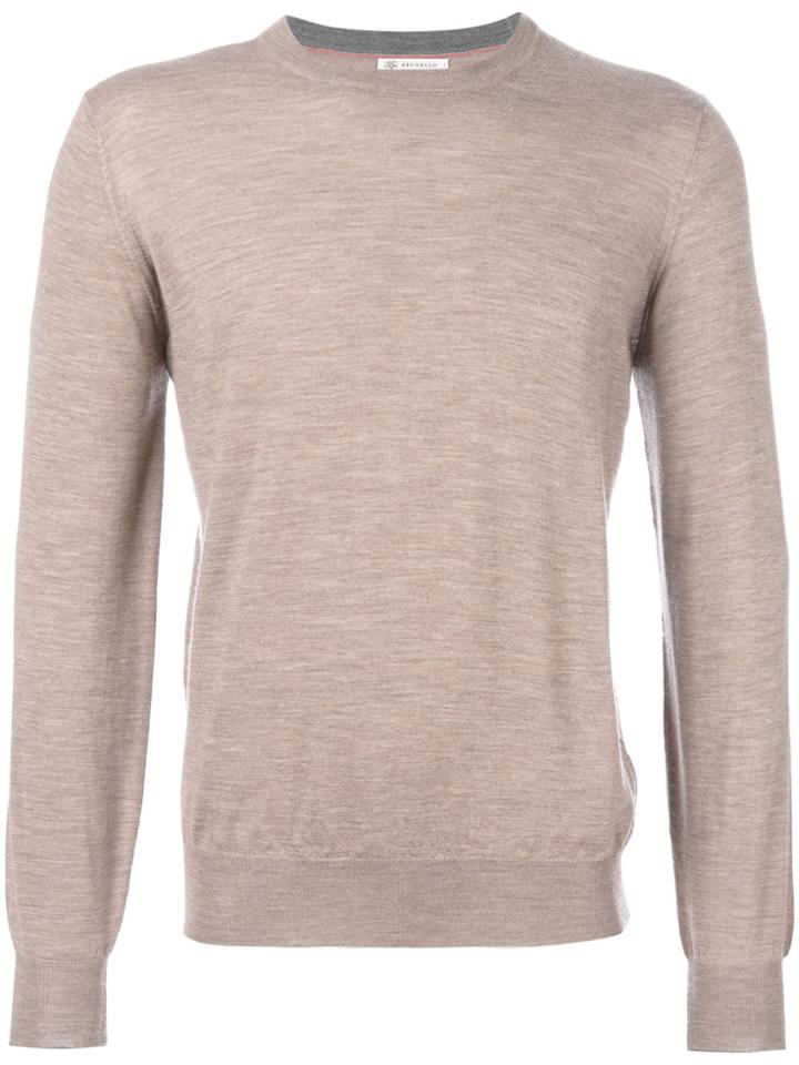 Brunello Cucinelli Slim-fit Jumper - Brown