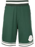 Moncler Stripe Detail Shorts - Green