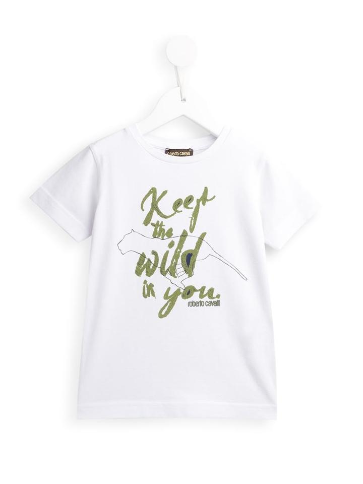 Roberto Cavalli Kids Keep The Wild In You T-shirt
