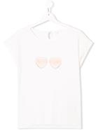 Chloé Kids Teen Sunglasses Motif T-shirt - White