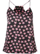 Love Stories Star Print Top - Black