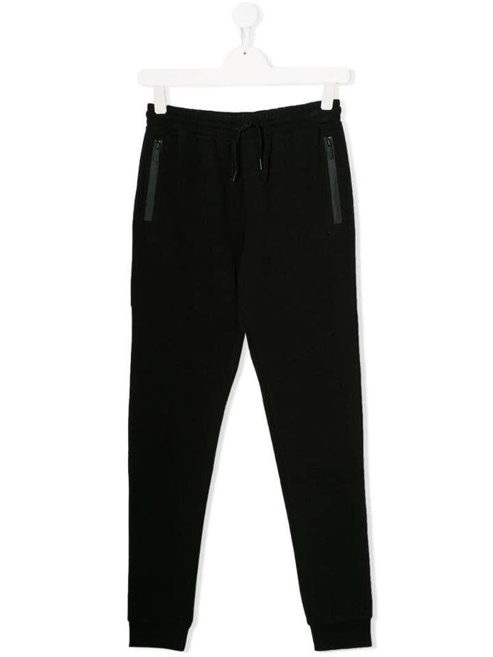 Karl Lagerfeld Kids Printed Logo Casual Trousers - Black