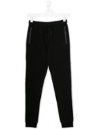 Karl Lagerfeld Kids Printed Logo Casual Trousers - Black