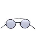Dior Eyewear - Patterned Round Frame Bar Sunglasses - Unisex - Acetate - One Size, Black, Acetate