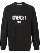 Givenchy Distressed Effect Sweatshirt - Black