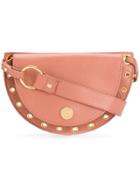 See By Chloé Fold-over Eyelet Satchel - Pink & Purple