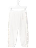 Young Versace Greca Rhinestone Track Pants, Girl's, Size: 8 Yrs, White