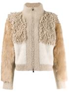 Stella Mccartney Patchwork Faux Fur Jacket - Brown