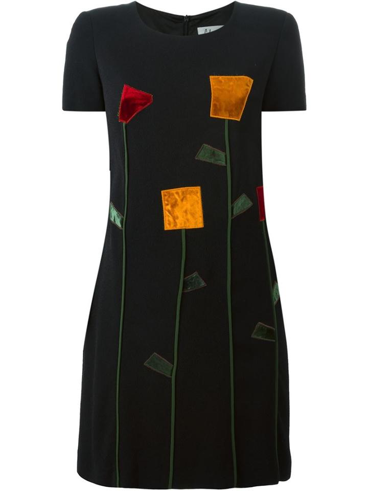 Moschino Vintage Flower Embellished Dress