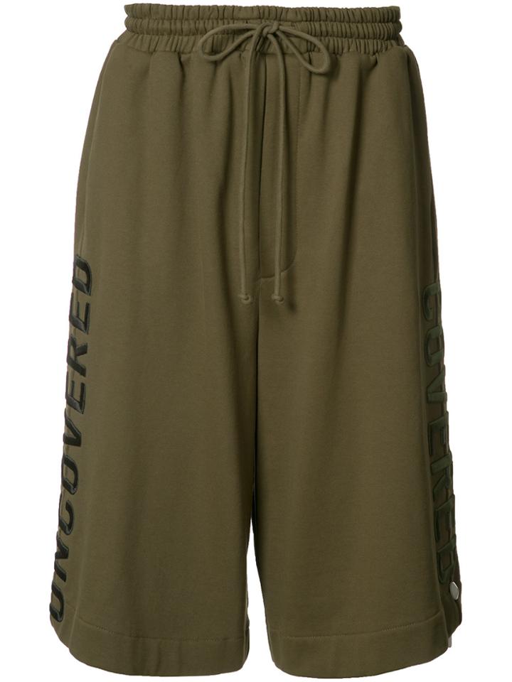 Juun.j Embroidered Track Shorts - Green