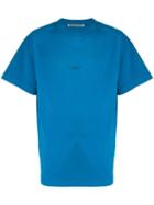 Acne Studios Inverted Logo Print T-shirt - Blue