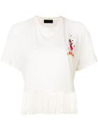 Alanui Hawaiian Embroidered T-shirt - White