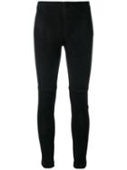 Theory - Navalane Leggings - Women - Lamb Skin - 4, Black, Lamb Skin