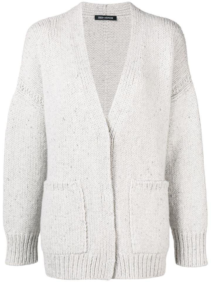 Iris Von Arnim V-neck Cardigan - Grey