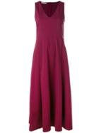 Barena - Sleeveless Midi Dress - Women - Cotton/polyamide/spandex/elastane - 40, Women's, Pink/purple, Cotton/polyamide/spandex/elastane