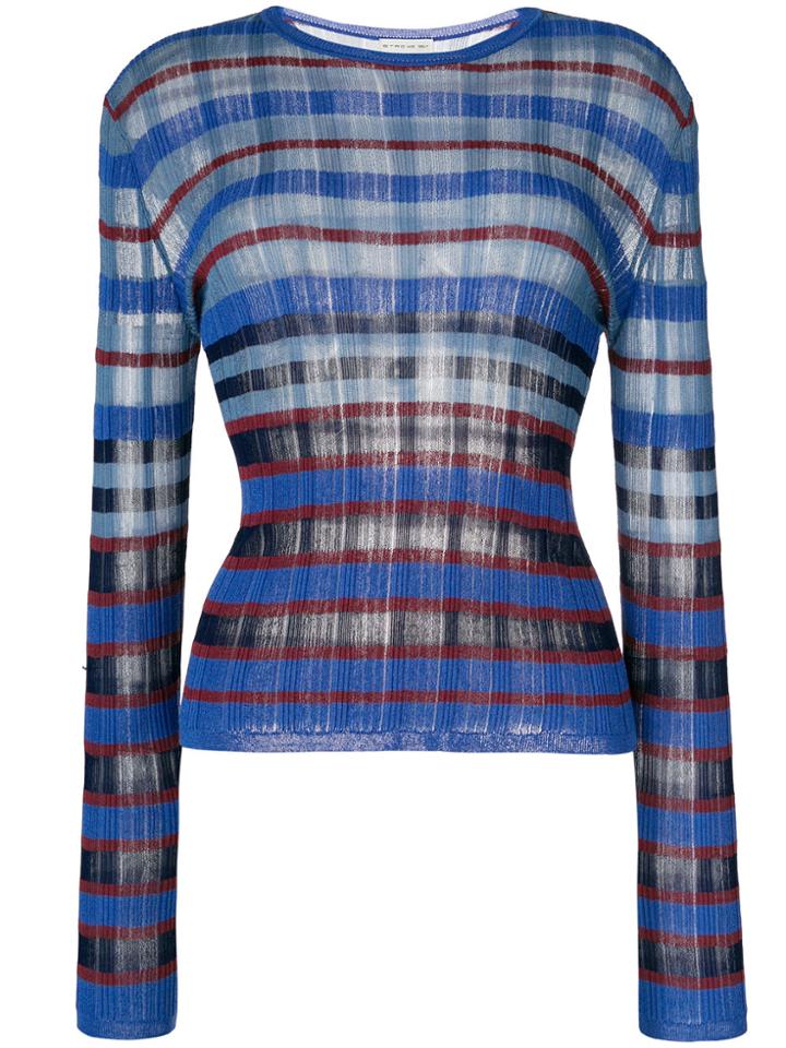 Etro Striped Sweater - Blue