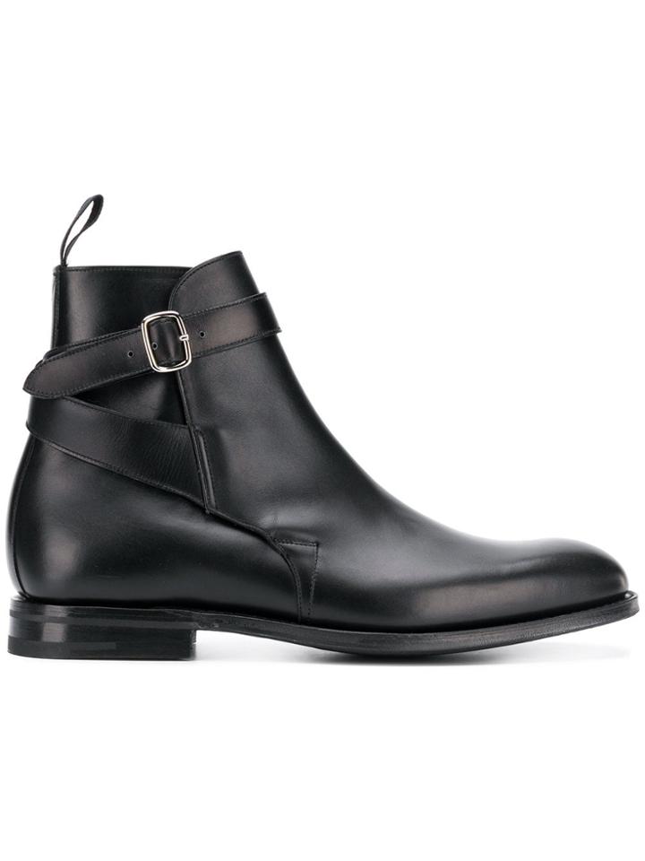 Church's Side Buckle Ankle Boots - Black