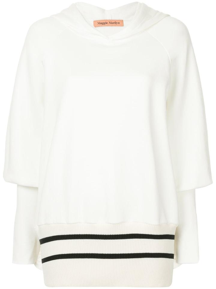Maggie Marilyn Way Past Curfew Hoodie - White