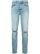 Grlfrnd Distressed Slim-fit Jeans - Blue