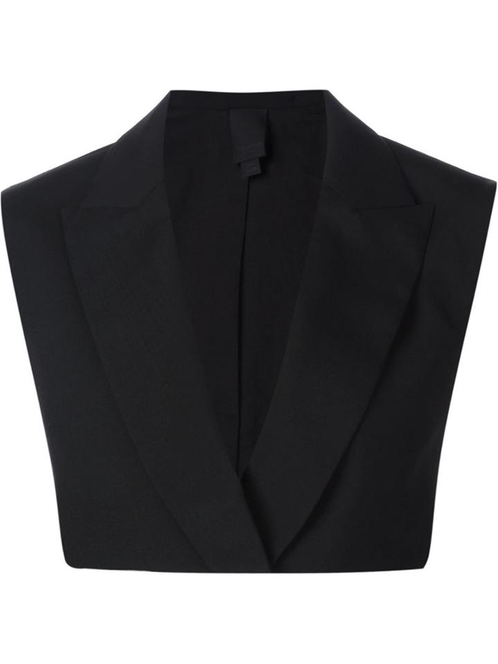 Vera Wang Cropped Tailored Waistcoat